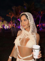 A beautiful brunette. 